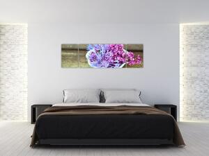 Obraz - fioletowa roślina (170x50 cm)