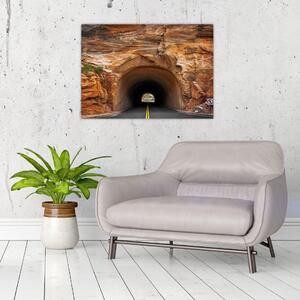 Obraz - tunel w skale (70x50 cm)