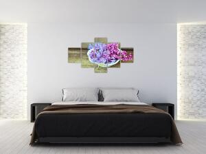 Obraz - fioletowa roślina (125x70 cm)