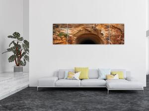 Obraz - tunel w skale (170x50 cm)