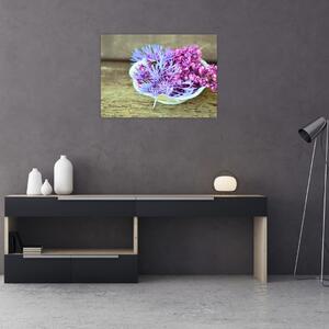 Obraz - fioletowa roślina (70x50 cm)