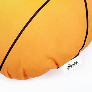 Goldea poduszka dziecięca - wzór piłka koszykowa 32 x 32 cm