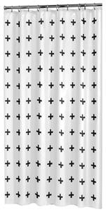 Sealskin Zasłona prysznicowa Signes, 180x200 cm, czarno-biała