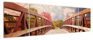 Obraz - drewniany most (170x50 cm)