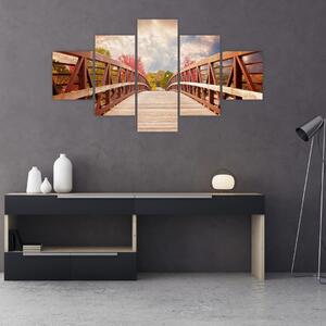 Obraz - drewniany most (125x70 cm)