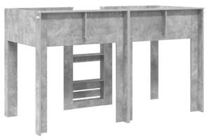 Łóżko piętrowe dla dzieci betonowy szary 75 x 190 cm