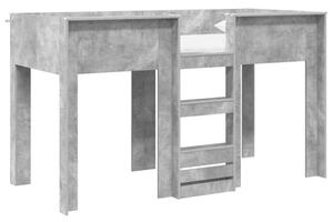 Łóżko piętrowe dla dzieci betonowy szary 75 x 190 cm