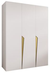 Szafa uchylna otwierana Piano 1 150 wys. 202 cm biaÅy + u. zÅoty