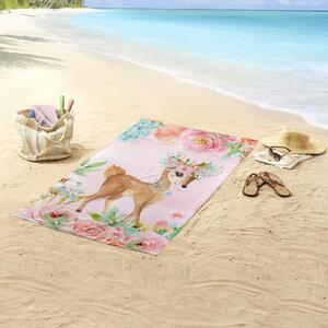 Good Morning Ręcznik plażowy SWEET, 75x150 cm, różowy