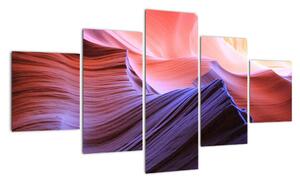 Obraz - kolorowy piasek (125x70 cm)