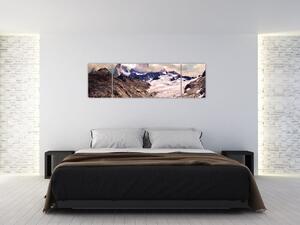 Obraz górskiego jeziora (170x50 cm)