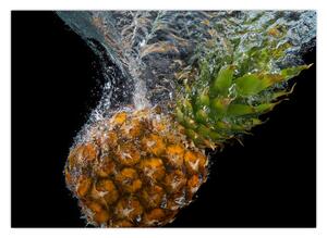 Obraz ananasa w wodzie (70x50 cm)