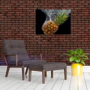 Obraz ananasa w wodzie (70x50 cm)