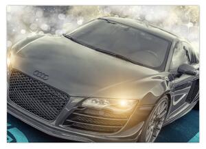 Obraz samochodu Audi - szary (70x50 cm)