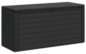 Skrzynia ogrodowa, antracytowa, 116 x 44 x 55 cm