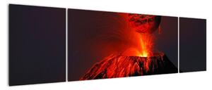 Obraz wulkanu (170x50 cm)