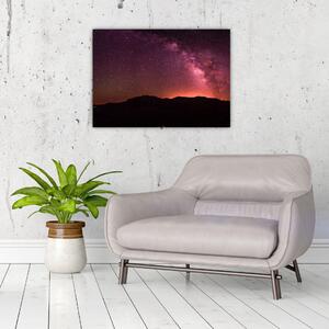 Obraz różowej Drogi Mlecznej (70x50 cm)