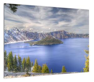Obraz górskiego jeziora (70x50 cm)