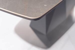 Stół Cortez 160(210)X90 Antracyt / Szary Marmur