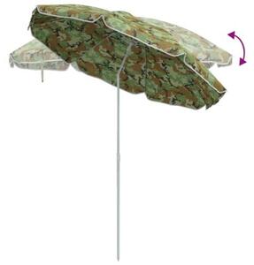 Parasol plażowy moro 263 x 263 x 272 cm poliester i metal