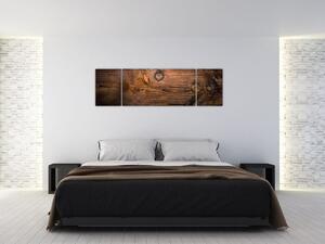 Obraz tekstury drewna (170x50 cm)
