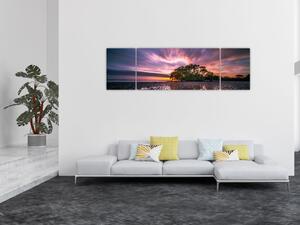 Obraz drzewa na plaży (170x50 cm)