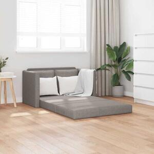 Sofa podÅogowa 2-w-1, kolor taupe, 112x174x55 cm, tkanina