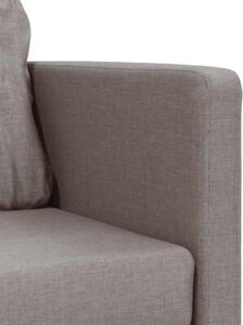 Sofa podÅogowa 2-w-1, kolor taupe, 112x174x55 cm, tkanina