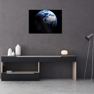 Obraz Ziemi i Księżyca (70x50 cm)