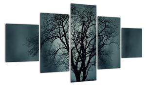 Obraz drzewa podczas zaćmienia (125x70 cm)
