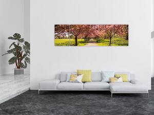 Obraz - sad czereśniowy (170x50 cm)