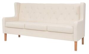 Zestaw wypoczynkowy sofa i fotel, kremowe