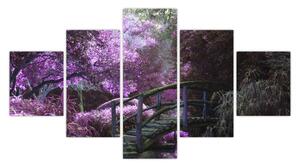 Obraz - fioletowe drzewa (125x70 cm)