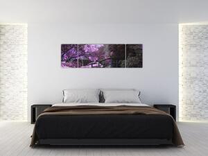 Obraz - fioletowe drzewa (170x50 cm)