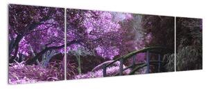 Obraz - fioletowe drzewa (170x50 cm)