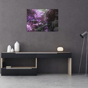 Obraz - fioletowe drzewa (70x50 cm)