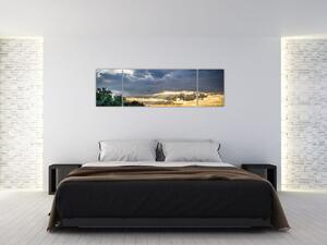 Obraz krajobraz z promieniami (170x50 cm)