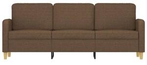 Sofa 3-osobowa, brÄ zowa, 180 cm, tapicerowana tkaninÄ