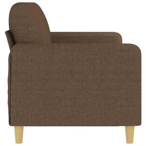 Sofa 3-osobowa, brÄ zowa, 180 cm, tapicerowana tkaninÄ