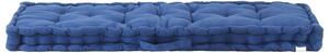 Poduszka na podłogę lub palety, bawełna, 120x40x7 cm, błękitna