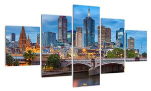 Obraz miasta Melbourne (125x70 cm)