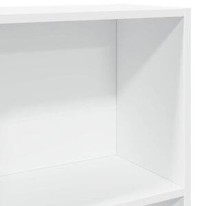 Regał na książki, biały, 80x30x152 cm, materiał drewnopochodny