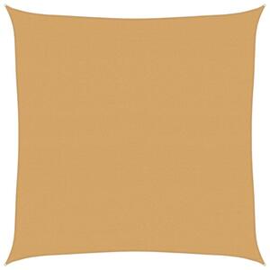 Żagiel przeciwsłoneczny, 160 g/m², piaskowy, 4x4 m, hdpe