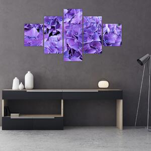 Obraz fioletowych kwiatów (125x70 cm)