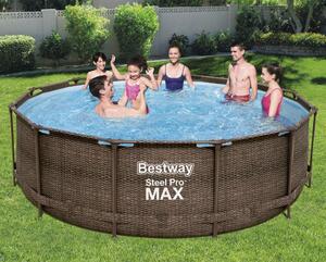 Bestway Basen ogrodowy Steel Pro MAX Deluxe Series, okrągły 366x100 cm