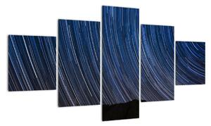 Obraz nocnych gwiazd i nieba (125x70 cm)