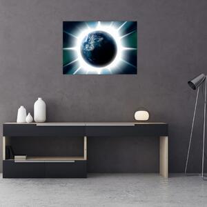 Obraz napromieniowanej planety (70x50 cm)