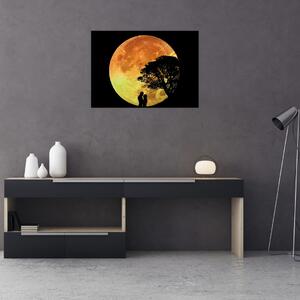Obraz cieni w świetle księżyca (70x50 cm)