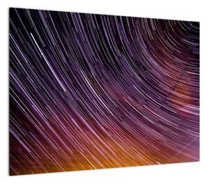 Obraz rozmytych gwiazd na niebie (70x50 cm)