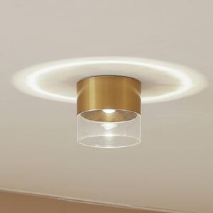 Lampa sufitowa LED Dalila Lindby, mosiężny / złoty, salon / jadalnia, aluminium, nowoczesny